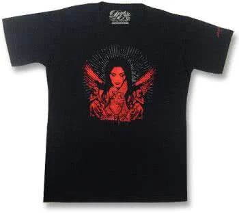 Red Angel And Heart T Shirt Gr. M 3 Red Angel And Heart T Shirt Gr. M