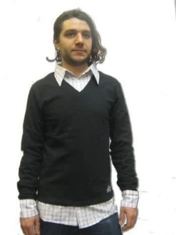 Tramp Top Black And White Polo Gr M