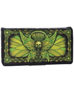 Absinthe Geldbeutel - La Fee Verte Grüne Fee -Halloween Kostüme Rabatte absinthe la fee verte gruene fee geldboerse absinthe la fee verte green fairy embossed purse gothic geldbeutel 53937 3