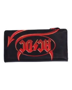AC/DC Geldbörse Mit Teufelsschwanz Als Verschluss -Halloween Kostüme Rabatte acdc geldbeutel mit teufelsschwanz als verschluss acdc purse with devils tail acdc fanartikel 50842 04