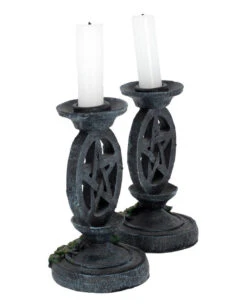 Antike Pentagramm Kerzenständer 2 St. -Halloween Kostüme Rabatte antike pentagramm kerzenleuchter antic pentagram candlesticks gothic deko halloween tischdeko 51134 03
