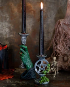 Antike Pentagramm Kerzenständer 2 St. -Halloween Kostüme Rabatte antike pentagramm kerzenleuchter antic pentagram candlesticks gothic deko halloween tischdeko 51134 07