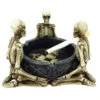Skelett Aschenbecher 1 Skelett Aschenbecher -Halloween Kostüme Rabatte aschenbecher mit 3 skelette kniend skeleton ash tray gothic deko 27475