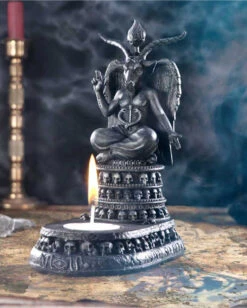 Baphomet's Hingabe Teelicht Halter 17cm 15 Baphomet's Hingabe Teelicht Halter 17cm -Halloween Kostüme Rabatte baphomets devotion teelicht halter baphomets devotion tea light holder gothic deko 54571 07