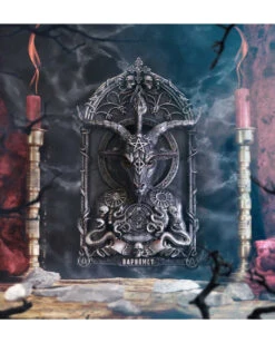 Baphomet's Invocation Wandbild 30,5cm -Halloween Kostüme Rabatte baphomets invocation wandbild baphomets invocation wall plaque gothic deko 54568 07
