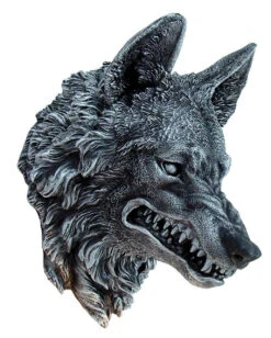 Grauer Wolf Wandbild 30cm