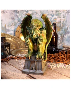 Cthulhu Statue Mit Flügel 32cm -Halloween Kostüme Rabatte cthulhu figur mit fluegel cthulhu figurine with wings gothic deko gothic wohnaccessoire 50766 06