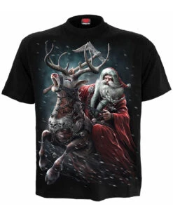 Schwarzes Sleigher T-Shirt