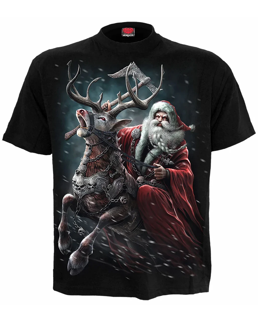 Schwarzes Sleigher T-Shirt 3 Schwarzes Sleigher T-Shirt