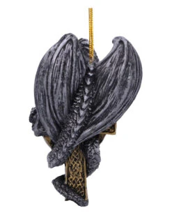 Drache Mit Keltenkreuz Christbaumschmuck 11cm -Halloween Kostüme Rabatte drache mit keltenkreuz weihnachtsschmuck drache mit keltenkreuz christbaumschmuck dragon with celtic cross ornament 50984 03