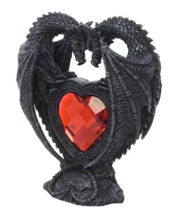 Drachen Mit Rotem Kristallherz 8 Drachen Mit Rotem Kristallherz -Halloween Kostüme Rabatte drachenpaar mit rotem herz drachen figuren drachen dekoration 29409 03