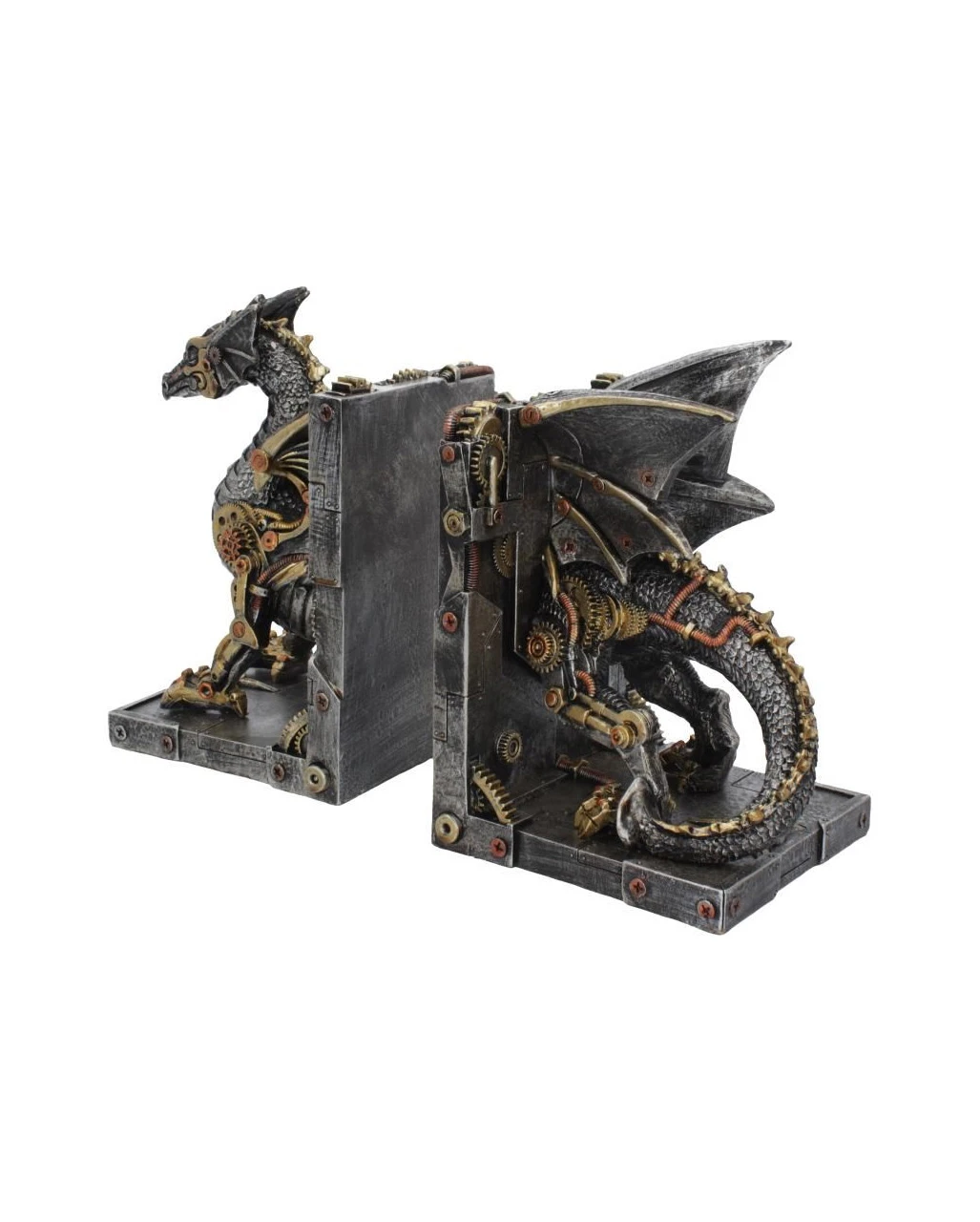 Dracus Machina Steampunk Buchstützen 4 Dracus Machina Steampunk Buchstützen – Bild 2