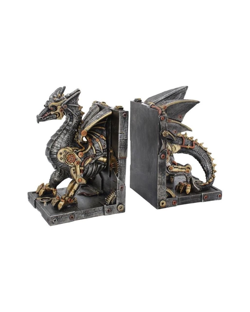 Dracus Machina Steampunk Buchstützen 3 Dracus Machina Steampunk Buchstützen