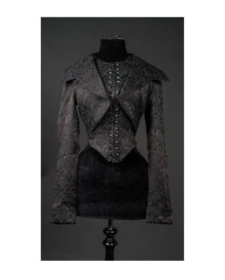 Evil Queen Brokat Jacke Mit Stehkragen -Halloween Kostüme Rabatte evil queen jacket mit stehkragen evil queen jacket with stand up collar 39121 04