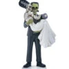 Frankenskull & Braut Statue 20cm -Halloween Kostüme Rabatte frankenskull und braut figur gothic wohnungsdeko frankenskull bride and groom decoration 51438
