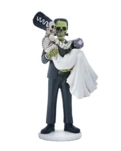 Frankenskull & Braut Statue 20cm
