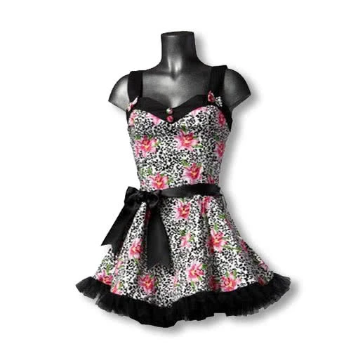 Minikleid Mit Liliendruck Gr.L 3 Minikleid Mit Liliendruck Gr.L