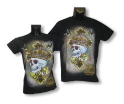 Unisex Shirt Skull Crown
