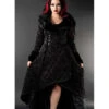 Evil Queen Gothicmantel 2 Evil Queen Gothicmantel -Halloween Kostüme Rabatte gothic brokat mantel evil queen gothicjacke gothickleidung black brocade coat 29998 1