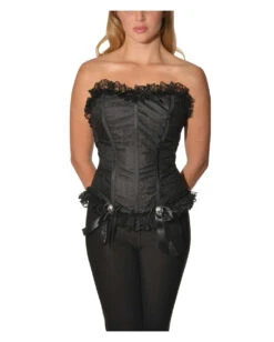 Spitzen Corsage Mit Totenschädeln