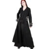 Damen Mantel Mit Schnallen 1 Damen Mantel Mit Schnallen -Halloween Kostüme Rabatte gothic gehrock schwarz gothic mantel fuer frauen gothic fashion 29490