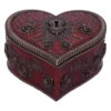 Viktorianische Herzschatulle Mit Schlüsselloch 11cm -Halloween Kostüme Rabatte gothic herzschatulle mit schluesselloch victorian heart and key box gothic deko gothic schmuck 51069 01