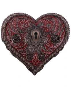 Viktorianische Herzschatulle Mit Schlüsselloch 11cm -Halloween Kostüme Rabatte gothic herzschatulle mit schluesselloch victorian heart and key box gothic deko gothic schmuck 51069 06