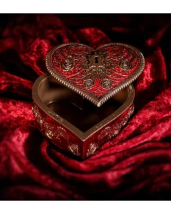 Viktorianische Herzschatulle Mit Schlüsselloch 11cm -Halloween Kostüme Rabatte gothic herzschatulle mit schluesselloch victorian heart and key box gothic deko gothic schmuck 51069 07
