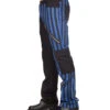 Blau-schwarze Punk Hose Mit Streifen 2 Blau-schwarze Punk Hose Mit Streifen -Halloween Kostüme Rabatte gothic hose fuer meanner blau schwarz gestreifte gothic jeans 27897