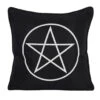 Pentagramm Dekokissen 35cm -Halloween Kostüme Rabatte gothic pentagramm dekokissen pentagram gothic cushion gothic wohnaccessoire 51168 01