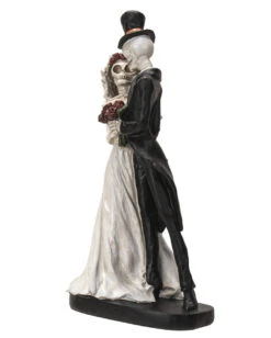 Gothic Skelett Brautpaar 32cm -Halloween Kostüme Rabatte gothic skelett hochzeitspaar gothic skeleton wedding couple figurine gothic deko 54749 03