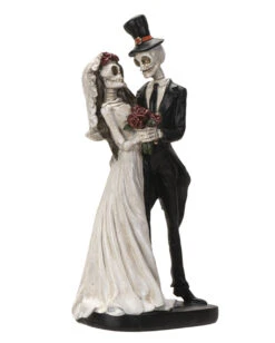 Gothic Skelett Brautpaar 32cm -Halloween Kostüme Rabatte gothic skelett hochzeitspaar gothic skeleton wedding couple figurine gothic deko 54749 04