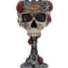 Gothic Totenschädelkelch Mit Rosen -Halloween Kostüme Rabatte gothic totenkopfkelch mit rosen gothic skull goblet with roses 50333 01
