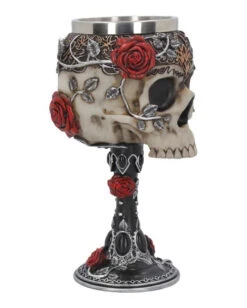 Gothic Totenschädelkelch Mit Rosen 13 Gothic Totenschädelkelch Mit Rosen -Halloween Kostüme Rabatte gothic totenkopfkelch mit rosen gothic skull goblet with roses 50333 06