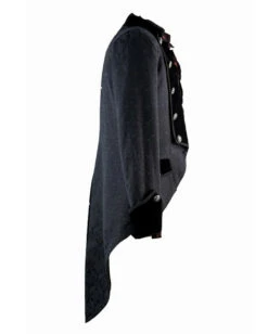 Brokat Herren Gehrock Schwarz -Halloween Kostüme Rabatte gothic herren gehrock schwarz gothic brokat mantel gothic fashion 660703 06