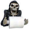 Sensenmann Toilettenpapierhalter 26cm -Halloween Kostüme Rabatte grim reaper toilettenpapierhalter sensenmann toilettenpapierhalter gothic deko gothic wohnaccessoires 50949 01