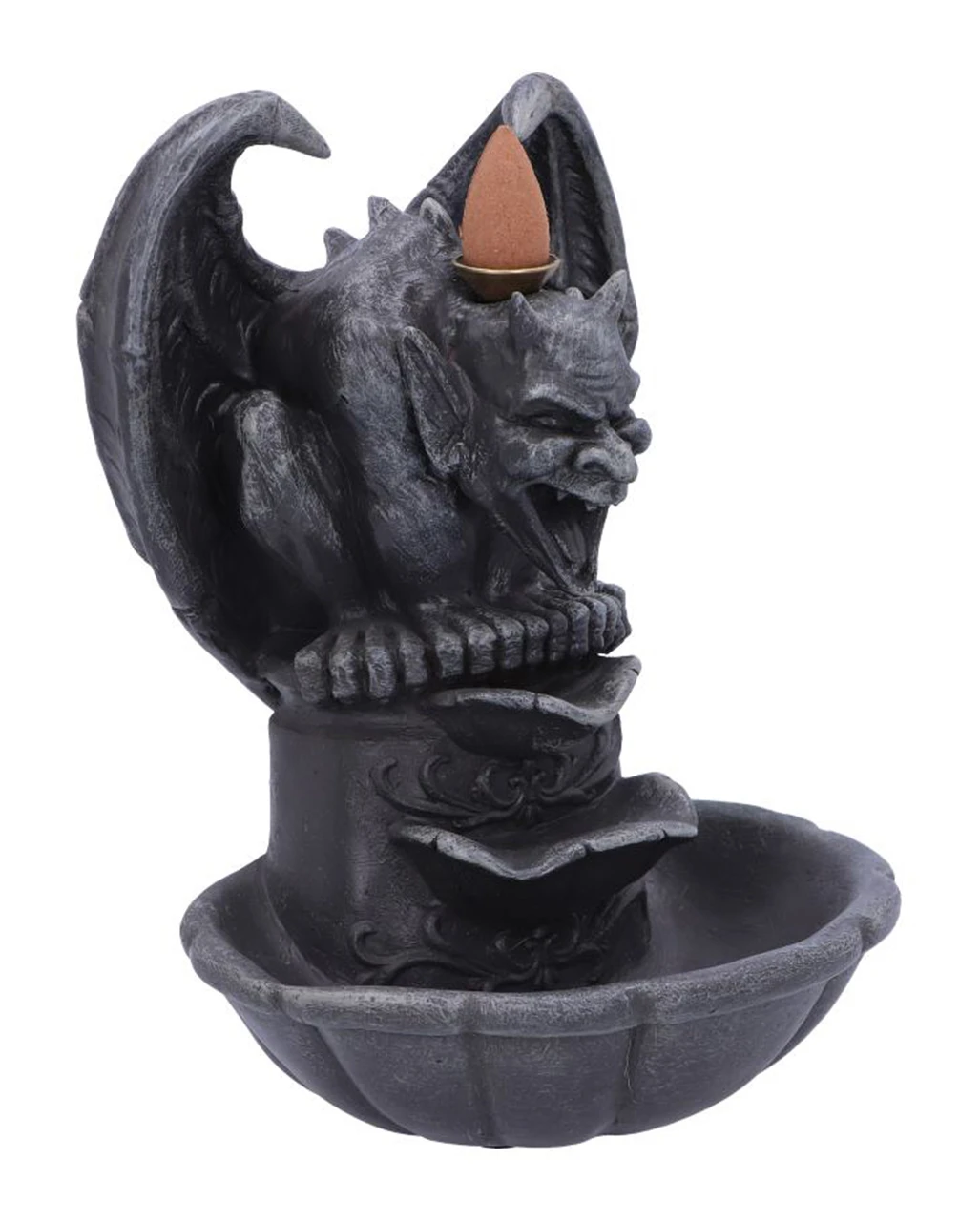 Grotesque Gargoyle Backflow Räucherkerzenhalter 17,8cm 6 Grotesque Gargoyle Backflow Räucherkerzenhalter 17,8cm – Bild 4