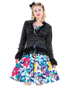 Gothic Gehrock Mit Jacquardmuster