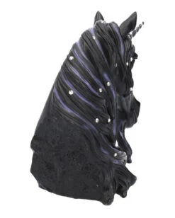 Juwelenreiche Mitternacht Einhorn Figur 15cm -Halloween Kostüme Rabatte jewelled midnight einhorn figur jewelled midnight unicorn figurine gothic deko fantasy deko 54550 06