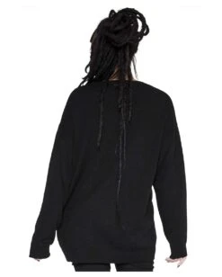 2 The Bone Strickpullover KILLSTAR -Halloween Kostüme Rabatte killstar 2 the bone strickpullover gothic fashion und halloween merch killstar 2 the bone knit sweater 50933 4