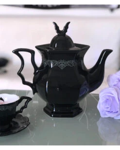 After Midnight Tasse & Unterteller KILLSTAR -Halloween Kostüme Rabatte killstar after midnight tasse und unterteller after midnight tea cup and saucer gothic tischdeko 50537 04