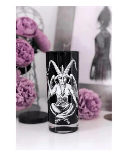 Schwarze Kerze Im Baphomet Glas KILLSTAR -Halloween Kostüme Rabatte killstar baphomet kerze im glas killstar baphomet glass candle gothic deko 50454 03