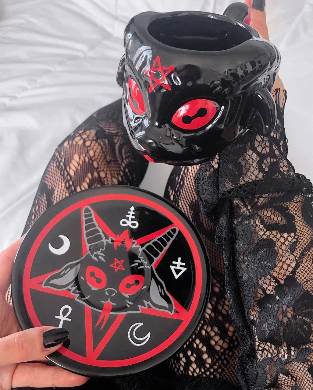 Baphomet Tasse & Untertasse KILLSTAR 4 Baphomet Tasse & Untertasse KILLSTAR – Bild 2