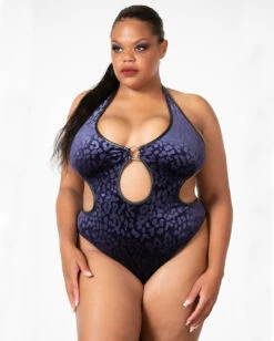 Barbarella Neckholder Body KILLSTAR -Halloween Kostüme Rabatte killstar barbarella halter bodysuit plum killstar gothic body leo print bodysuit gothic fashion 53475 5