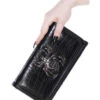 Black Widow Geldbeutel KILLSTAR -Halloween Kostüme Rabatte killstar black widow geldboerse killstar black widow wallet gothic accessoire 51609 01