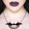 Chiroptera Fledermaus Halskette KILLSTAR -Halloween Kostüme Rabatte killstar chiroptera fledermaus halskette gothic halskette und gothic schmuck gothic and alternative jewelry 51229