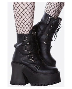 Coffin Sleep Stiefel KILLSTAR 6 Coffin Sleep Stiefel KILLSTAR -Halloween Kostüme Rabatte killstar coffin sleep boots gothic stiefel killstar mode kaufen gothic fashion kaufen 51916 02
