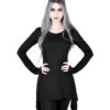 Cora Long Sleeve Top KILLSTAR -Halloween Kostüme Rabatte killstar cora long sleeve top killstar gothic fashion gothic shop und accessoires 51984