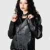 Craniocaudal Biker Jacke KILLSTAR 2 Craniocaudal Biker Jacke KILLSTAR -Halloween Kostüme Rabatte killstar craniocaudal biker jacke killstar kleidung gothic lederjacke gothic mode gothic accessoires und geschenkartikel 53963