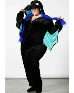 Cthulhu Onesie Mit Kapuze KILLSTAR -Halloween Kostüme Rabatte killstar cthulhu onesie mit kapuze killstar krake jumpsuit gothic cthulhu overall gothic mode homeware 52486 6